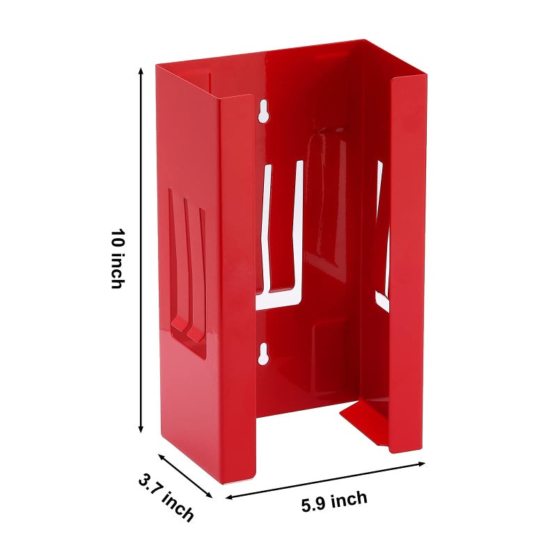 Mayouko Magnetic Dispenser Holder  Red Box Holder Wall Mount for Tissues  Disposal Gloves  Wipes  Tool Cart Accessory  8LBS - Image 2